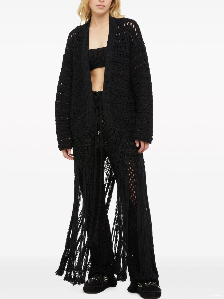 Cheap Women India To fringed Love Letter cardigan Alanui 0427